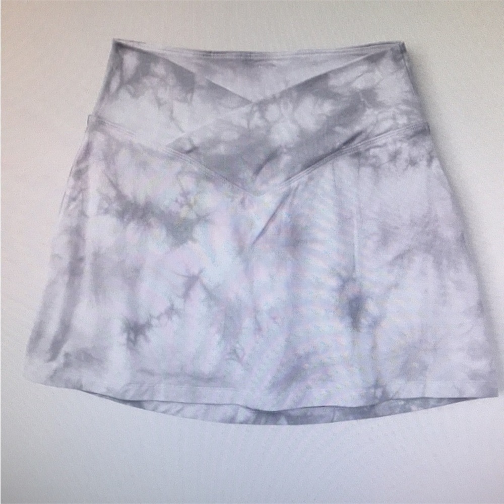 Pink Victoria’s Secret cotton V crossover skort grey tie dye medium New